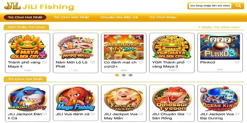 Các trò chơi bắn cá tại sảnh